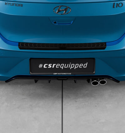 Diffuseur / Ajout de parechoc arrière pour Hyundai I10 (3. Generation) toutes carrosseries (depuis 2020) - Fabriqué en ABS (6 finitions au choix)