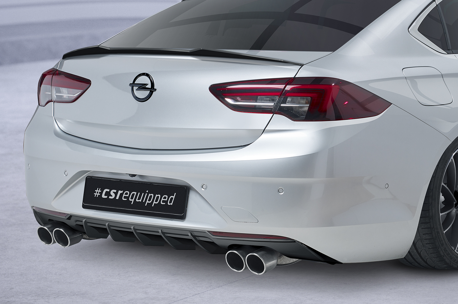 Diffuseur / Ajout de parechoc arrière pour Opel Insignia B Grandsport (depuis 2017) - Fabriqué en ABS (6 finitions au choix)