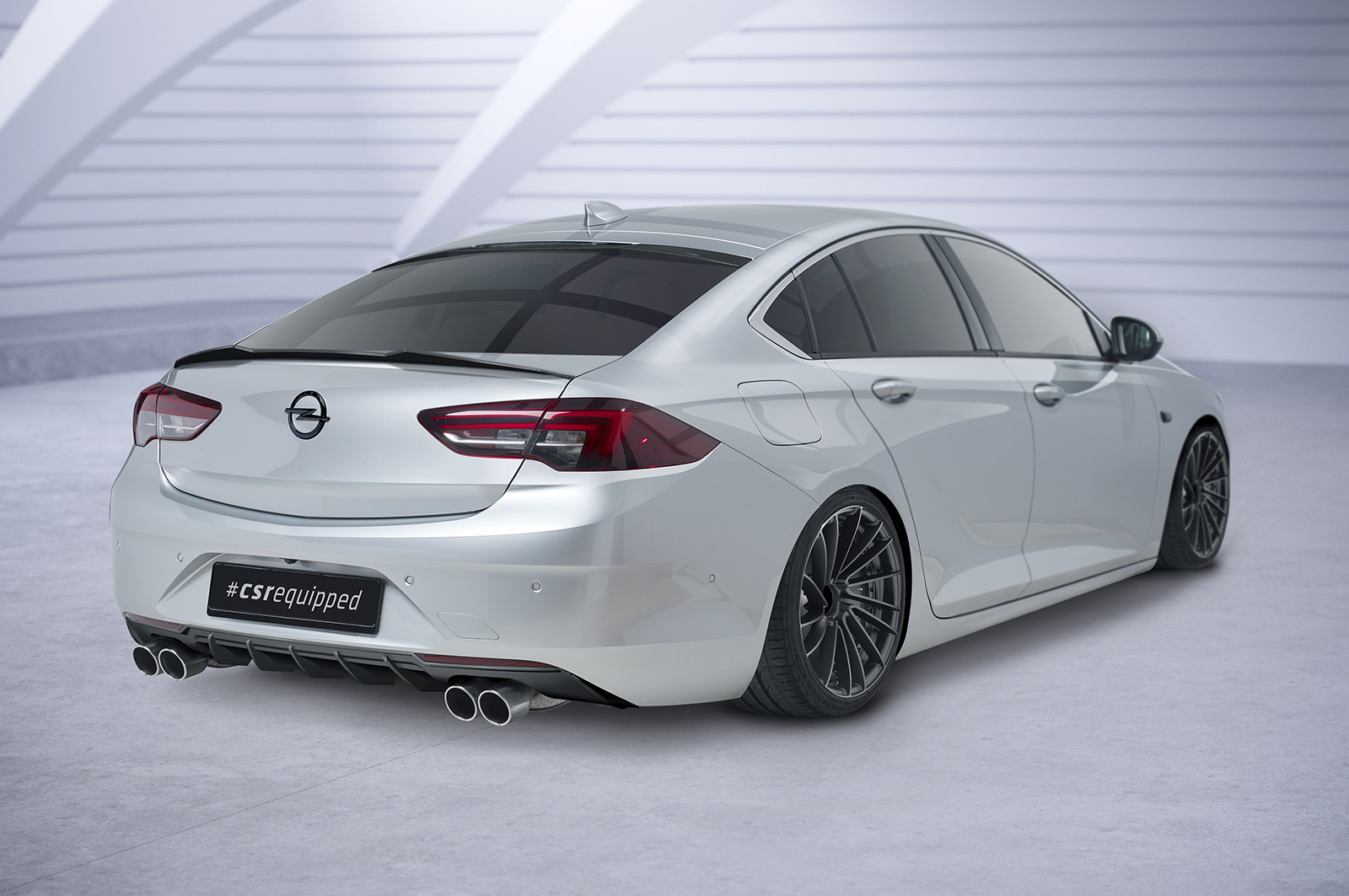 Diffuseur / Ajout de parechoc arrière pour Opel Insignia B Grandsport (depuis 2017) - Fabriqué en ABS (6 finitions au choix)