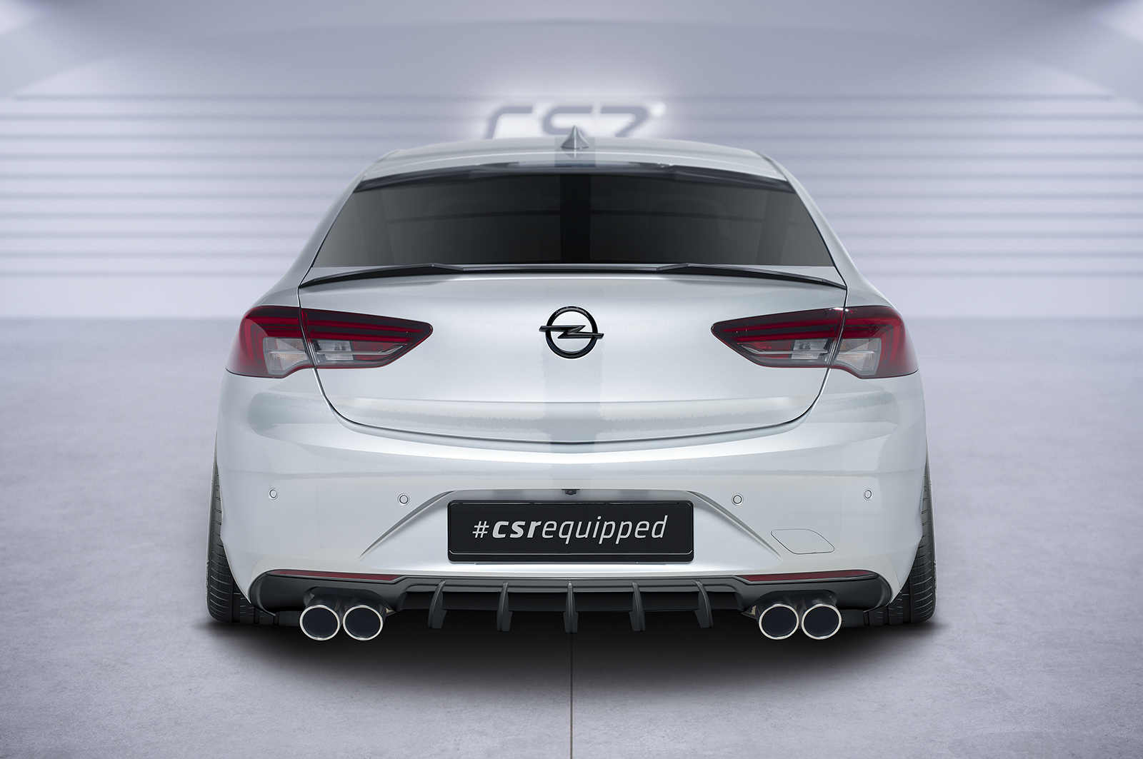 Diffuseur / Ajout de parechoc arrière pour Opel Insignia B Grandsport (depuis 2017) - Fabriqué en ABS (6 finitions au choix)