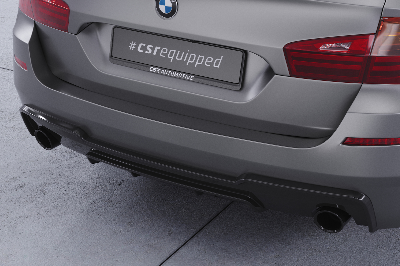 Diffuseur / Ajout de parechoc arrière pour BMW Série 5 (F10 / F11) 535i et 535d avec Pack M (01/2010-01/2017) - Fabriqué en ABS (6 finitions au choix)