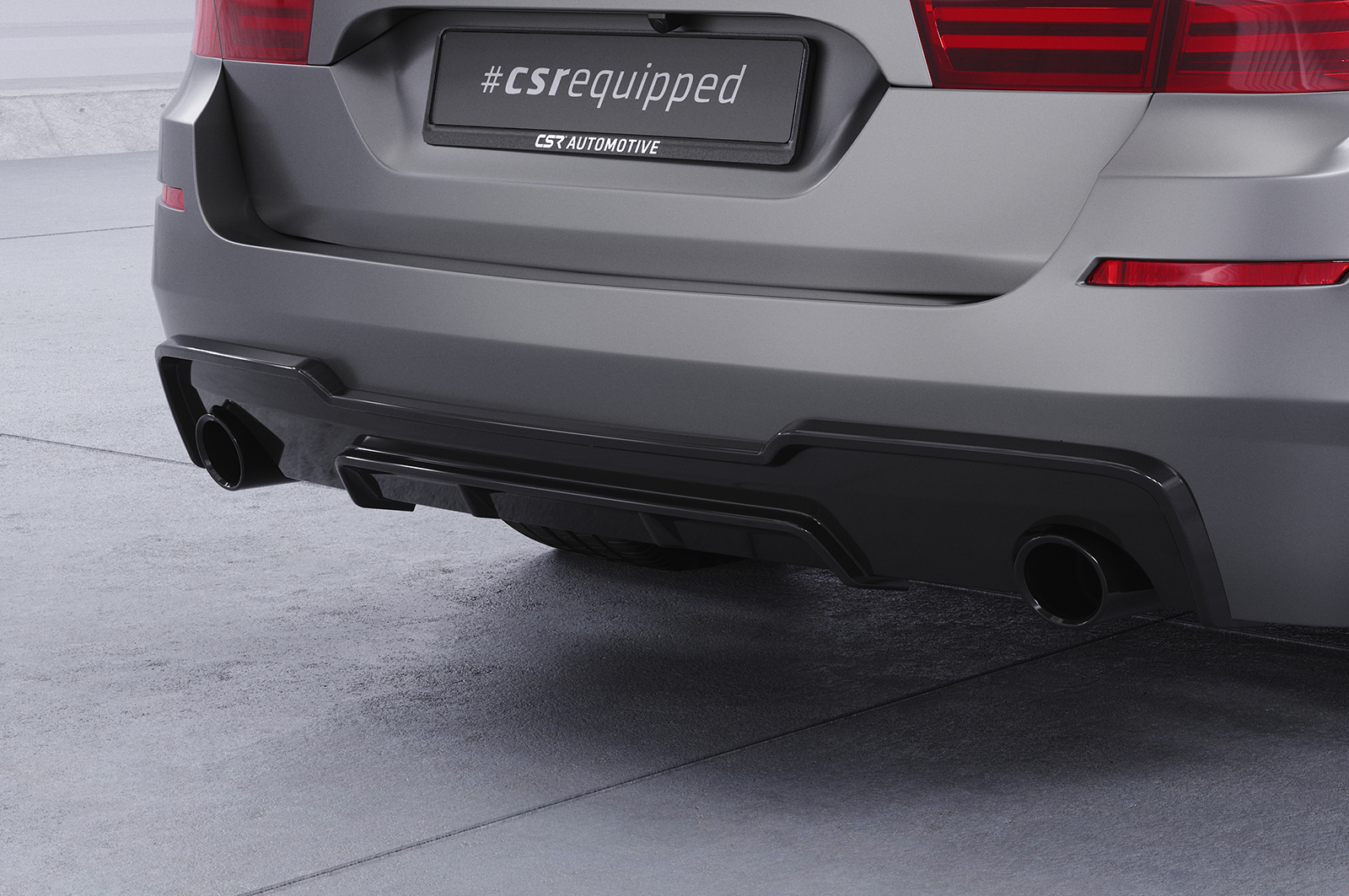 Diffuseur / Ajout de parechoc arrière pour BMW Série 5 (F10 / F11) 535i et 535d avec Pack M (01/2010-01/2017) - Fabriqué en ABS (6 finitions au choix)