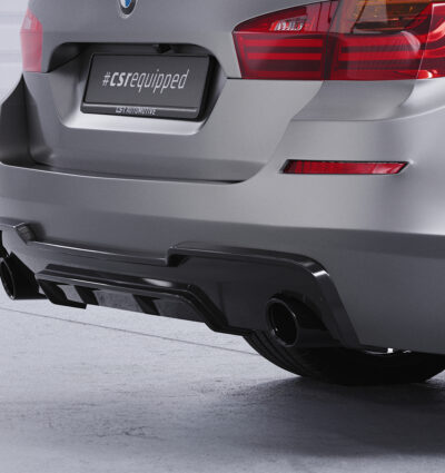 Diffuseur / Ajout de parechoc arrière pour BMW Série 5 (F10 / F11) 535i et 535d avec Pack M (01/2010-01/2017) - Fabriqué en ABS (6 finitions au choix)