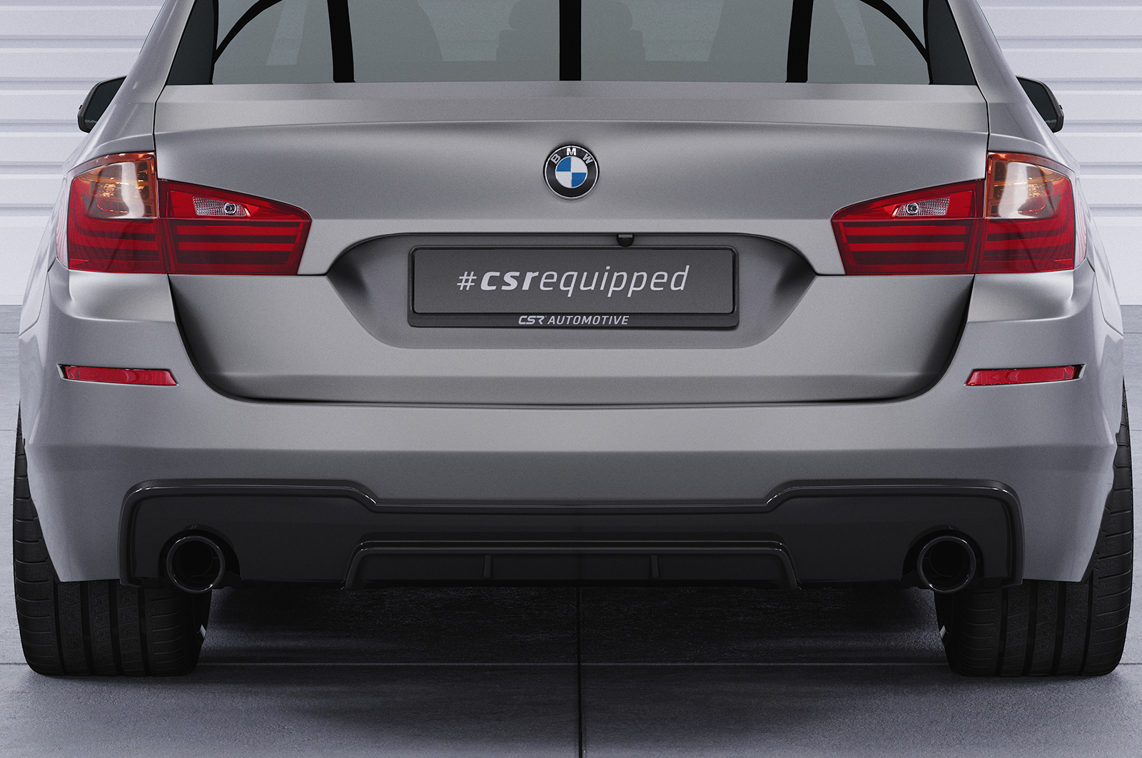 Diffuseur / Ajout de parechoc arrière pour BMW Série 5 (F10 / F11) 535i et 535d avec Pack M (01/2010-01/2017) - Fabriqué en ABS (6 finitions au choix)