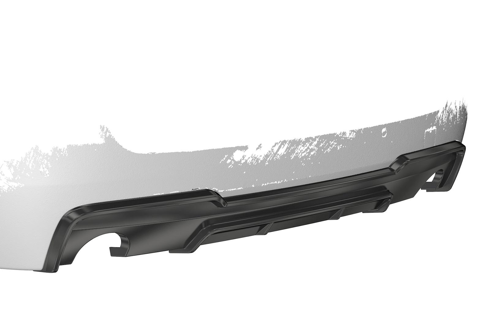 Diffuseur / Ajout de parechoc arrière pour BMW Série 5 (F10 / F11) 535i et 535d avec Pack M (01/2010-01/2017) - Fabriqué en ABS (6 finitions au choix)