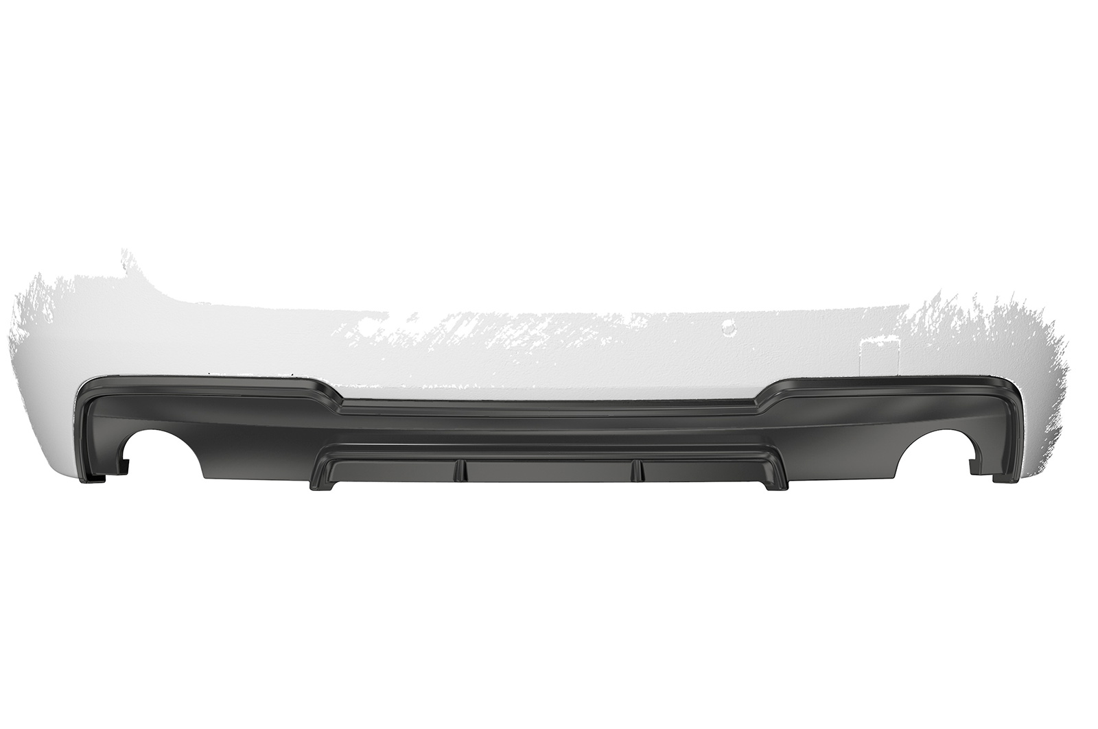 Diffuseur / Ajout de parechoc arrière pour BMW Série 5 (F10 / F11) 535i et 535d avec Pack M (01/2010-01/2017) - Fabriqué en ABS (6 finitions au choix)