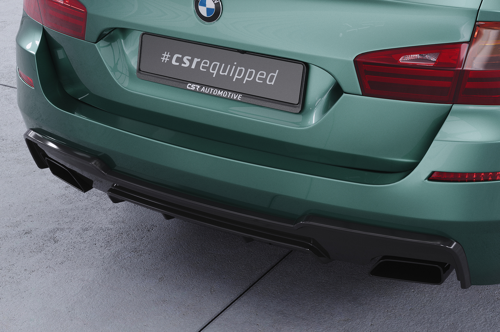 Diffuseur / Ajout de parechoc arrière pour BMW Série 5 (F10 / F11) 550i et 550d avec Pack M (01/2010-01/2017) - Fabriqué en ABS (6 finitions au choix)