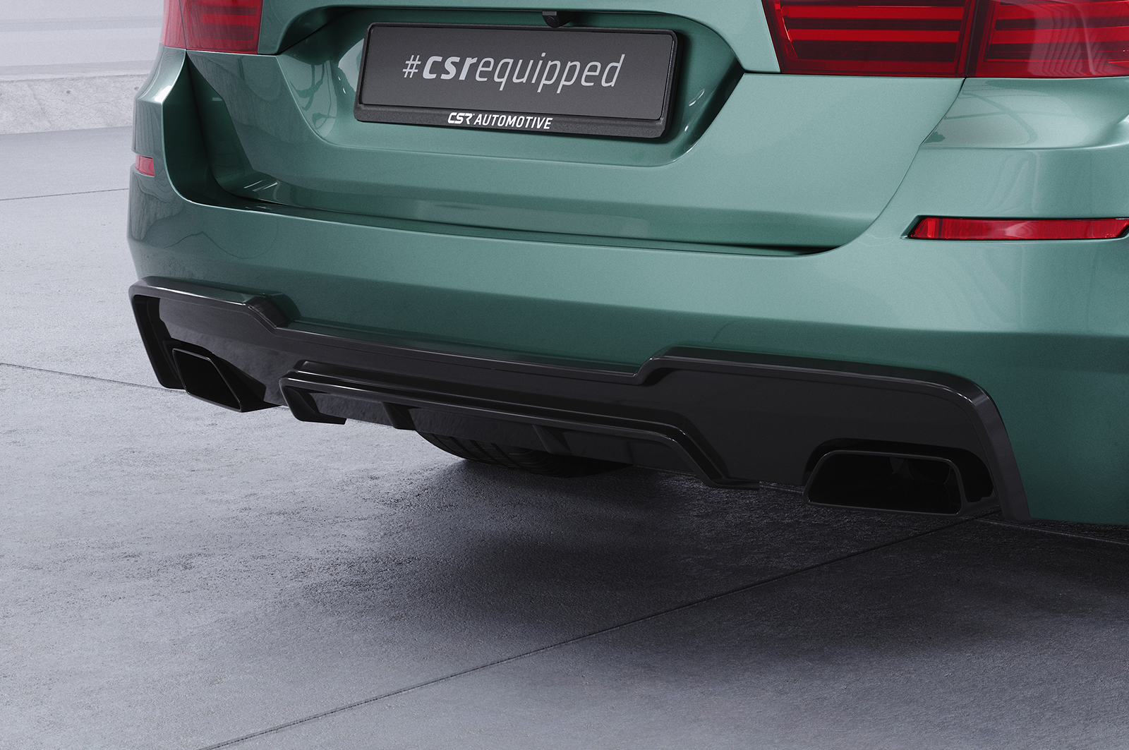 Diffuseur / Ajout de parechoc arrière pour BMW Série 5 (F10 / F11) 550i et 550d avec Pack M (01/2010-01/2017) - Fabriqué en ABS (6 finitions au choix)