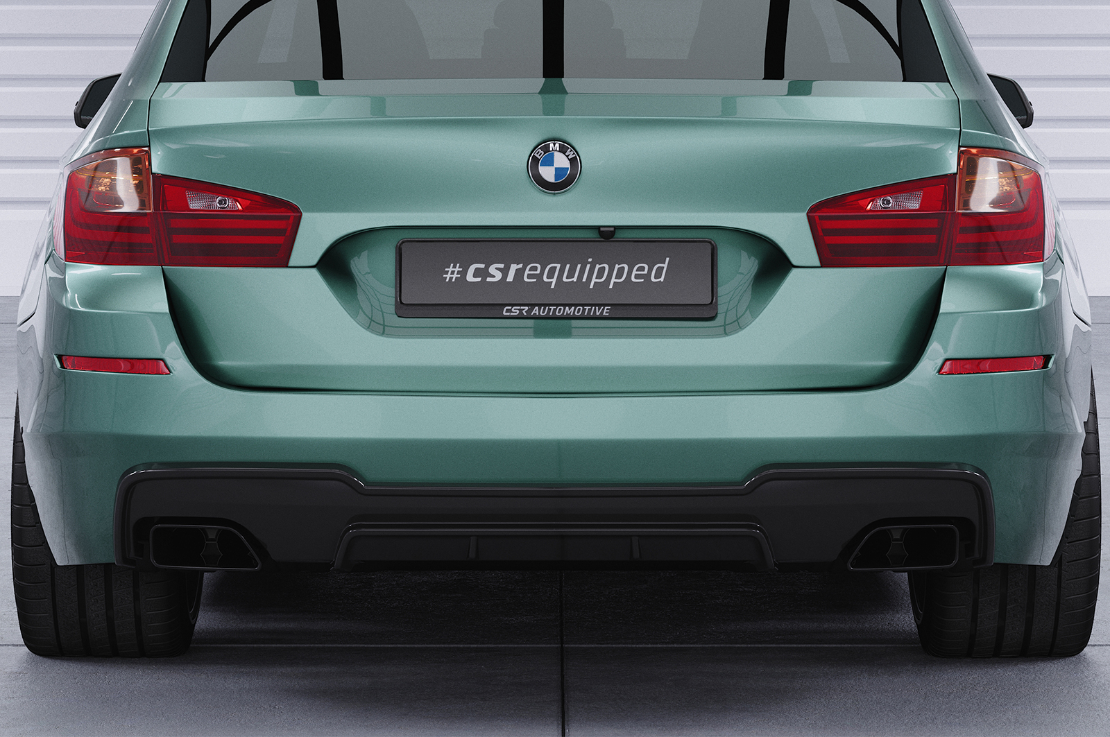 Diffuseur / Ajout de parechoc arrière pour BMW Série 5 (F10 / F11) 550i et 550d avec Pack M (01/2010-01/2017) - Fabriqué en ABS (6 finitions au choix)