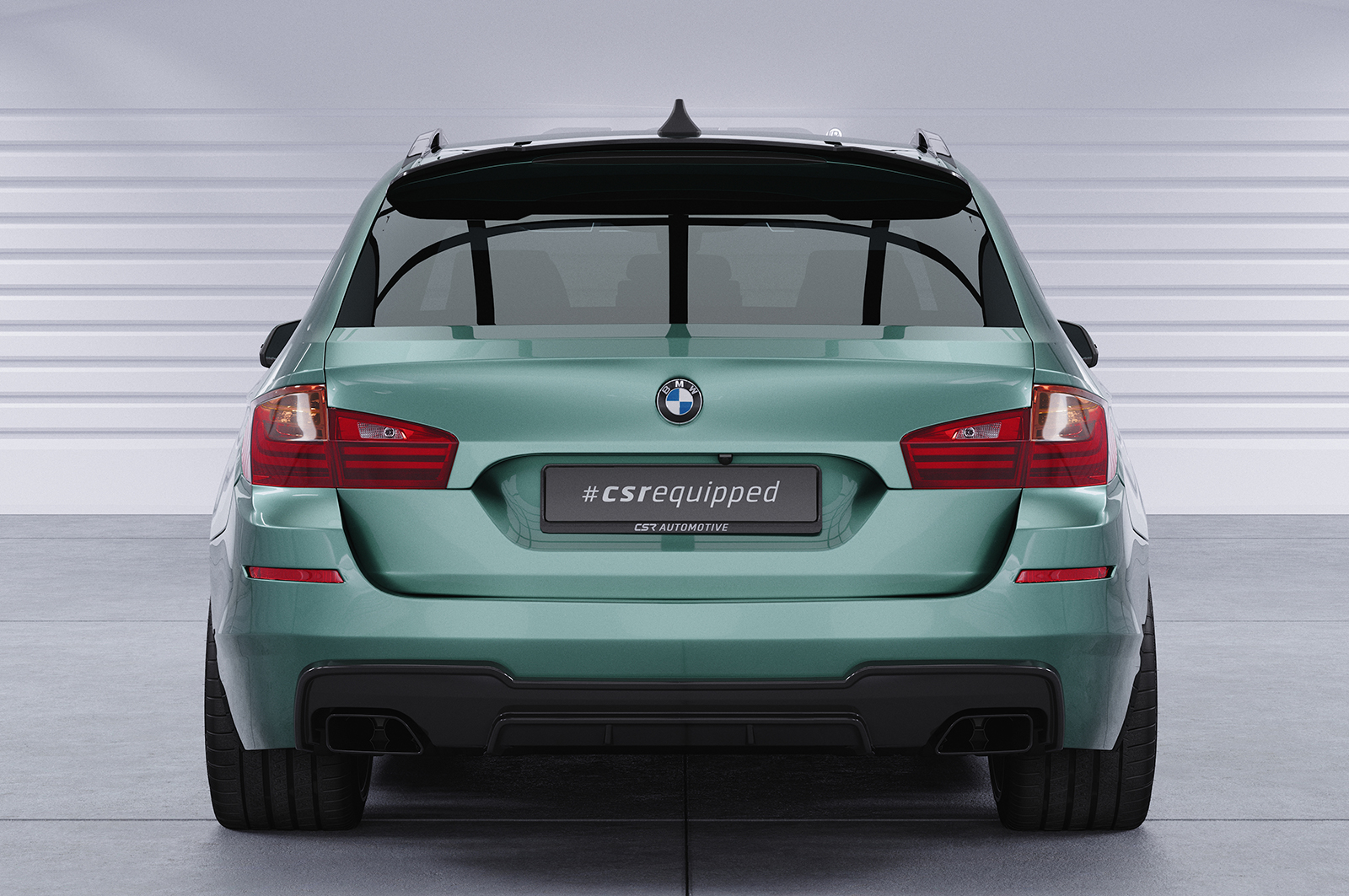 Diffuseur / Ajout de parechoc arrière pour BMW Série 5 (F10 / F11) 550i et 550d avec Pack M (01/2010-01/2017) - Fabriqué en ABS (6 finitions au choix)