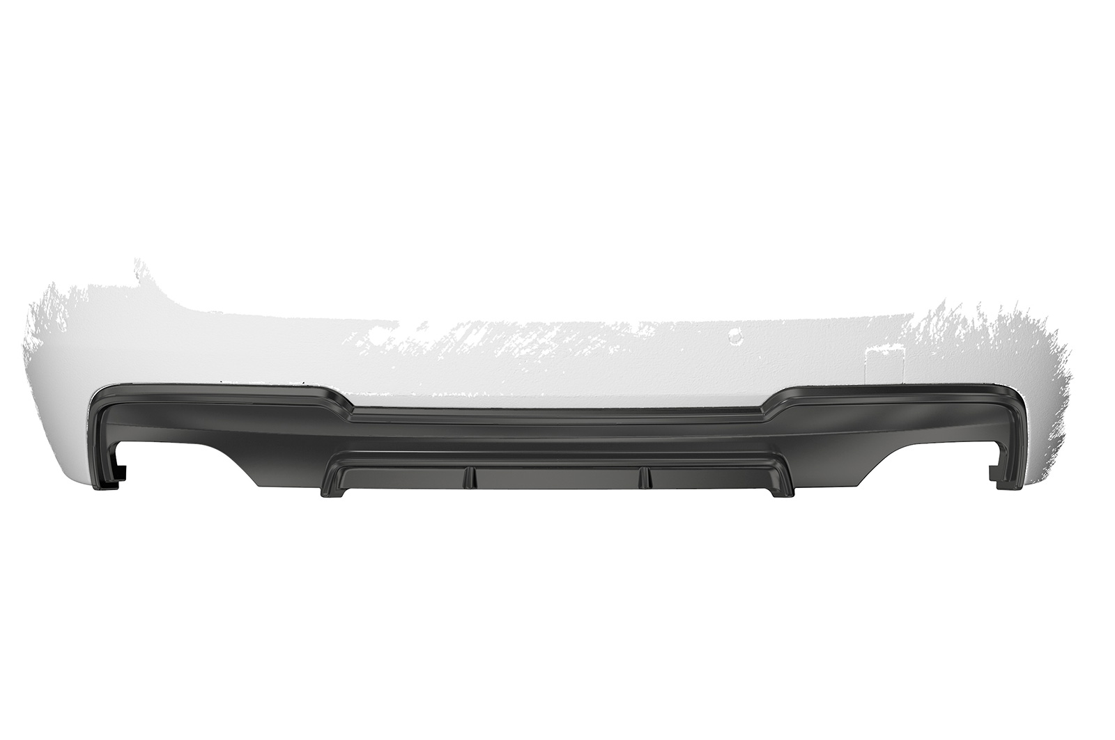Diffuseur / Ajout de parechoc arrière pour BMW Série 5 (F10 / F11) 550i et 550d avec Pack M (01/2010-01/2017) - Fabriqué en ABS (6 finitions au choix)