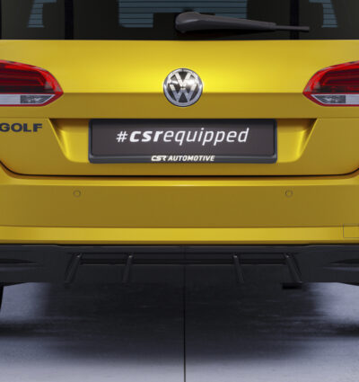 Diffuseur / Ajout de parechoc arrière pour VW Golf 7 (Typ AU) break finition de base (2017-2020) - Fabriqué en ABS (6 finitions au choix)