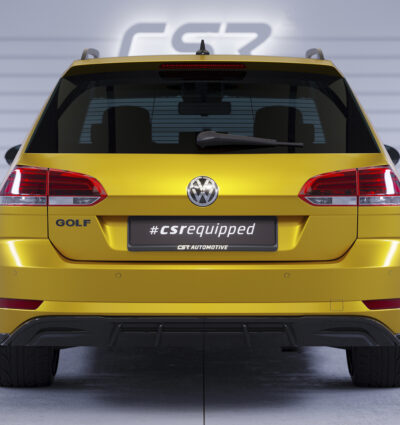 Diffuseur / Ajout de parechoc arrière pour VW Golf 7 (Typ AU) break finition de base (2017-2020) - Fabriqué en ABS (6 finitions au choix)