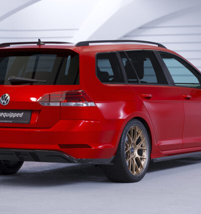 Diffuseur / Ajout de parechoc arrière pour VW Golf 7 (Typ AU) GTD break (2017-2020) - Fabriqué en ABS (6 finitions au choix)