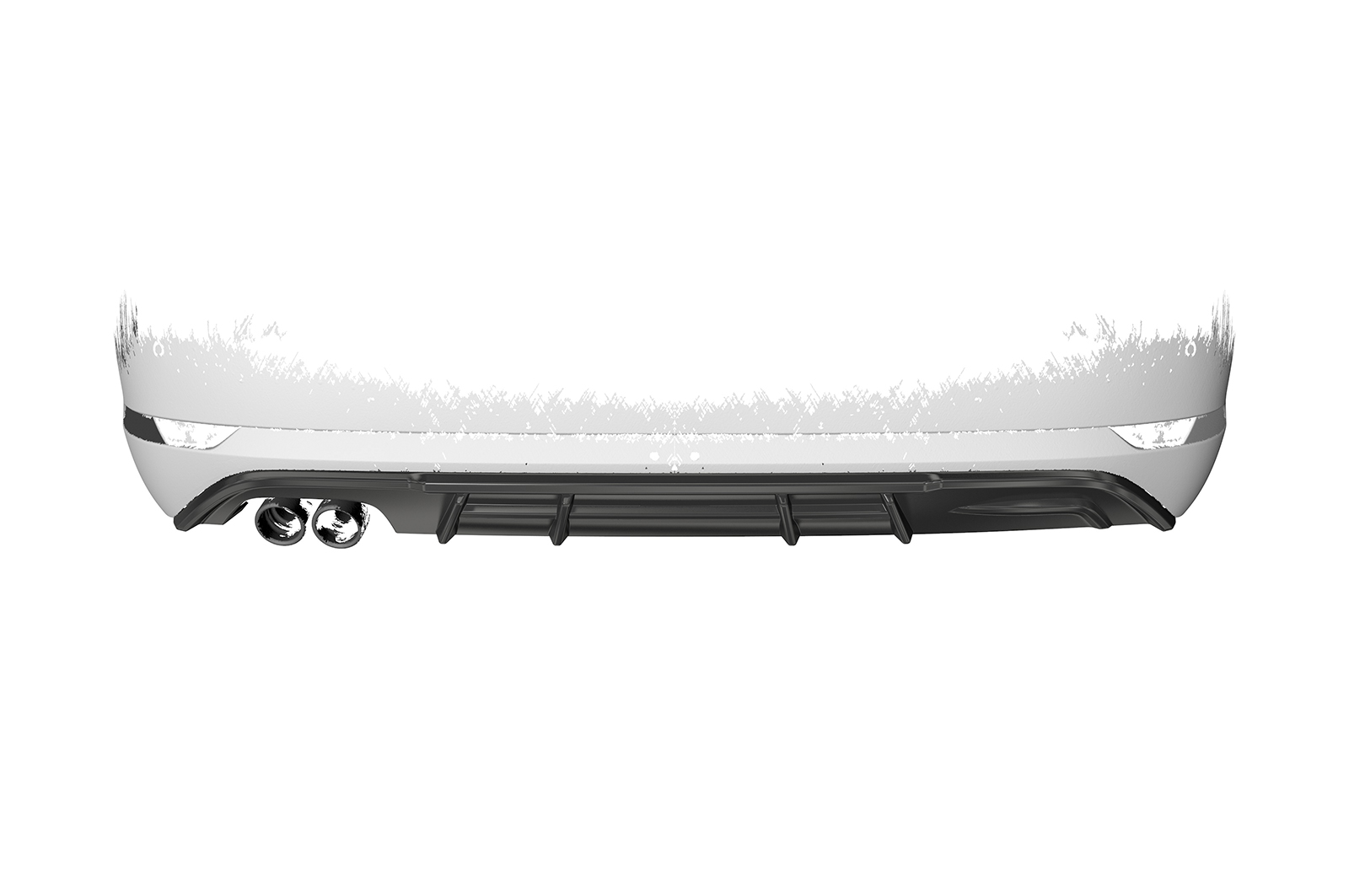 Diffuseur / Ajout de parechoc arrière pour VW Golf 7 (Typ AU) GTD break (2017-2020) - Fabriqué en ABS (6 finitions au choix)