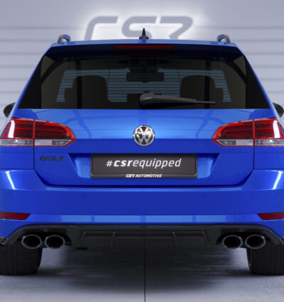 Diffuseur / Ajout de parechoc arrière pour VW Golf 7 (Typ AU) break (toutes carrosseries) (2017-2020) - Fabriqué en ABS (6 finitions au choix)