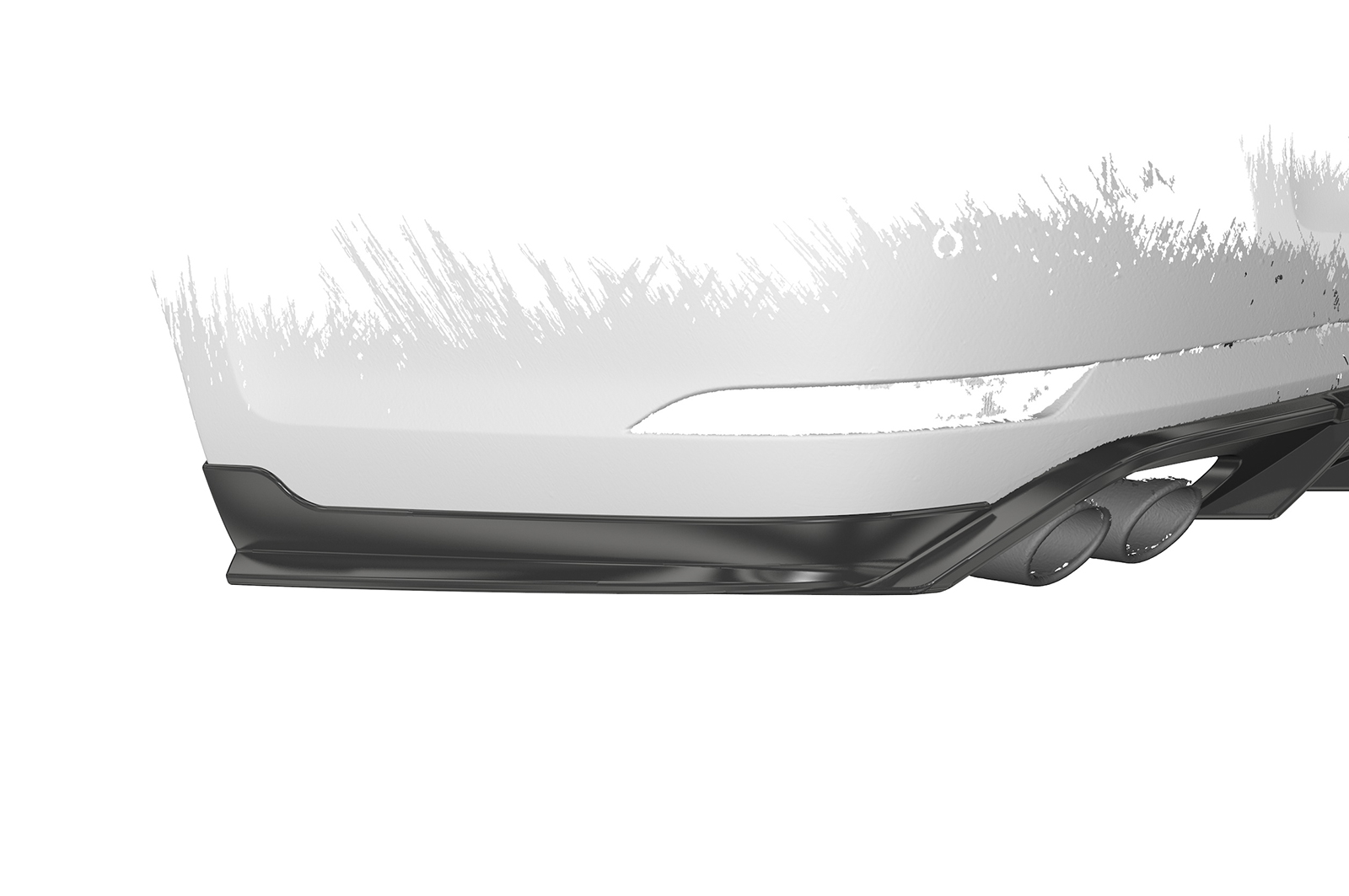 Diffuseur / Ajout de parechoc arrière pour VW Golf 7 (Typ AU) break (toutes carrosseries) (2017-2020) - Fabriqué en ABS (6 finitions au choix)