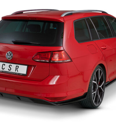 Diffuseur / Ajout de parechoc arrière pour VW Golf 7 (Typ AU) break (toutes carrosseries préfacelift) (2013-2017) - Fabriqué en ABS (6 finitions au choix)