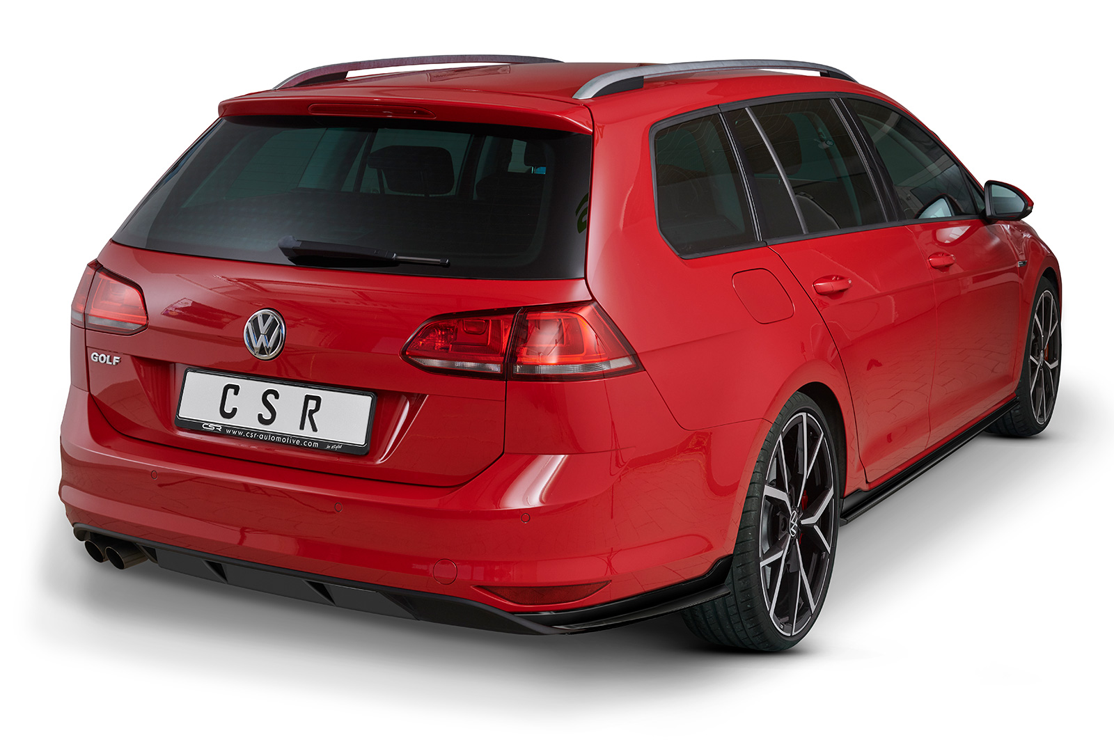 Diffuseur / Ajout de parechoc arrière pour VW Golf 7 (Typ AU) break (toutes carrosseries préfacelift) (2013-2017) - Fabriqué en ABS (6 finitions au choix)