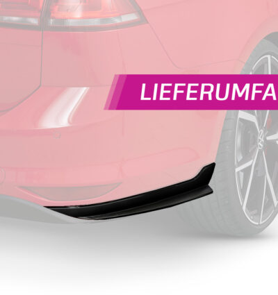 Diffuseur / Ajout de parechoc arrière pour VW Golf 7 (Typ AU) break (toutes carrosseries préfacelift) (2013-2017) - Fabriqué en ABS (6 finitions au choix)