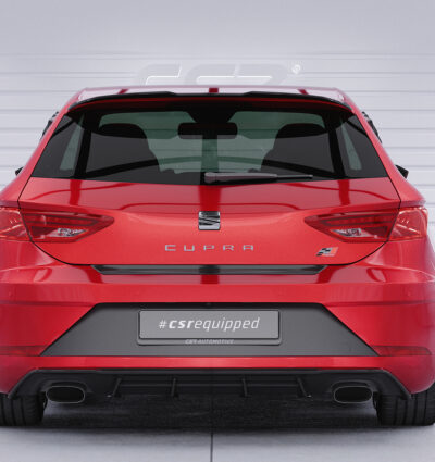 Diffuseur / Ajout de parechoc arrière pour Seat Leon III Typ 5F Cupra (2017-2020) - Fabriqué en ABS (6 finitions au choix)