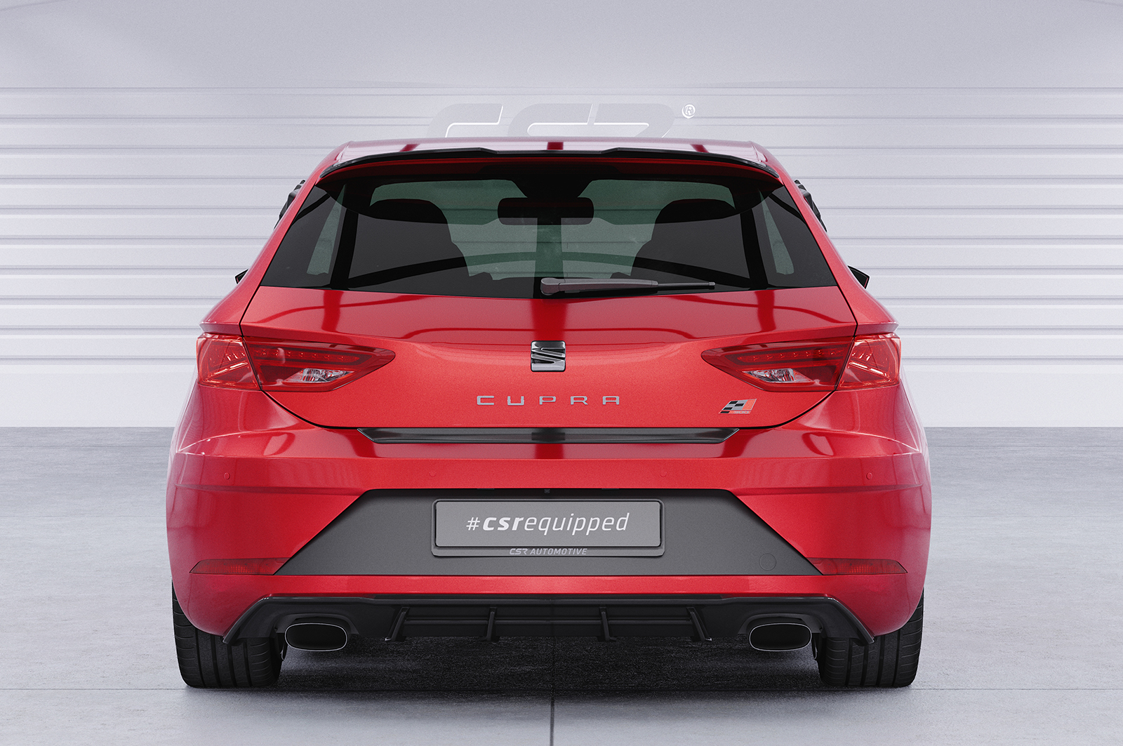 Diffuseur / Ajout de parechoc arrière pour Seat Leon III Typ 5F Cupra (2017-2020) - Fabriqué en ABS (6 finitions au choix)