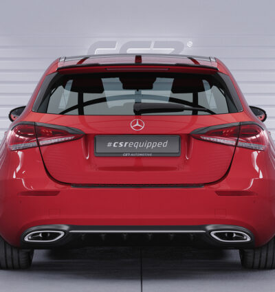 Diffuseur / Ajout de parechoc arrière pour Mercedes Benz Classe A (W177) toutes carrosseries (depuis 2018) - Fabriqué en ABS (6 finitions au choix)
