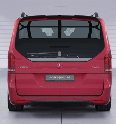 Diffuseur / Ajout de parechoc arrière pour Mercedes Benz Classe V 447 AMG-Line (2019-07/2022) - Fabriqué en ABS (6 finitions au choix)
