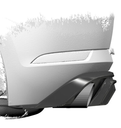 Diffuseur / Ajout de parechoc arrière pour VW Golf 7 (Typ AU) GTI (facelift) (2017-2021) - Fabriqué en ABS (6 finitions au choix)