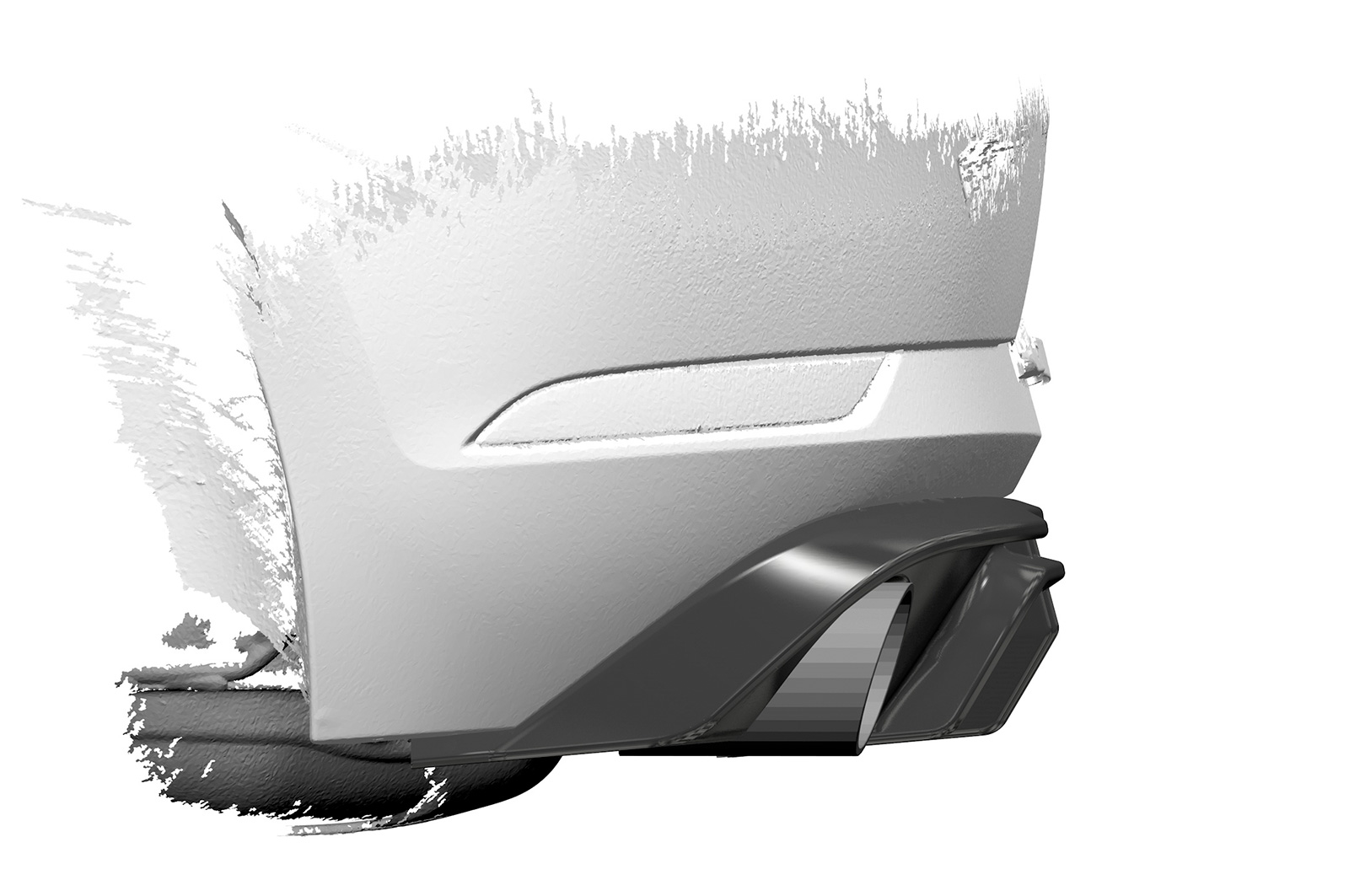 Diffuseur / Ajout de parechoc arrière pour VW Golf 7 (Typ AU) GTI (facelift) (2017-2021) - Fabriqué en ABS (6 finitions au choix)