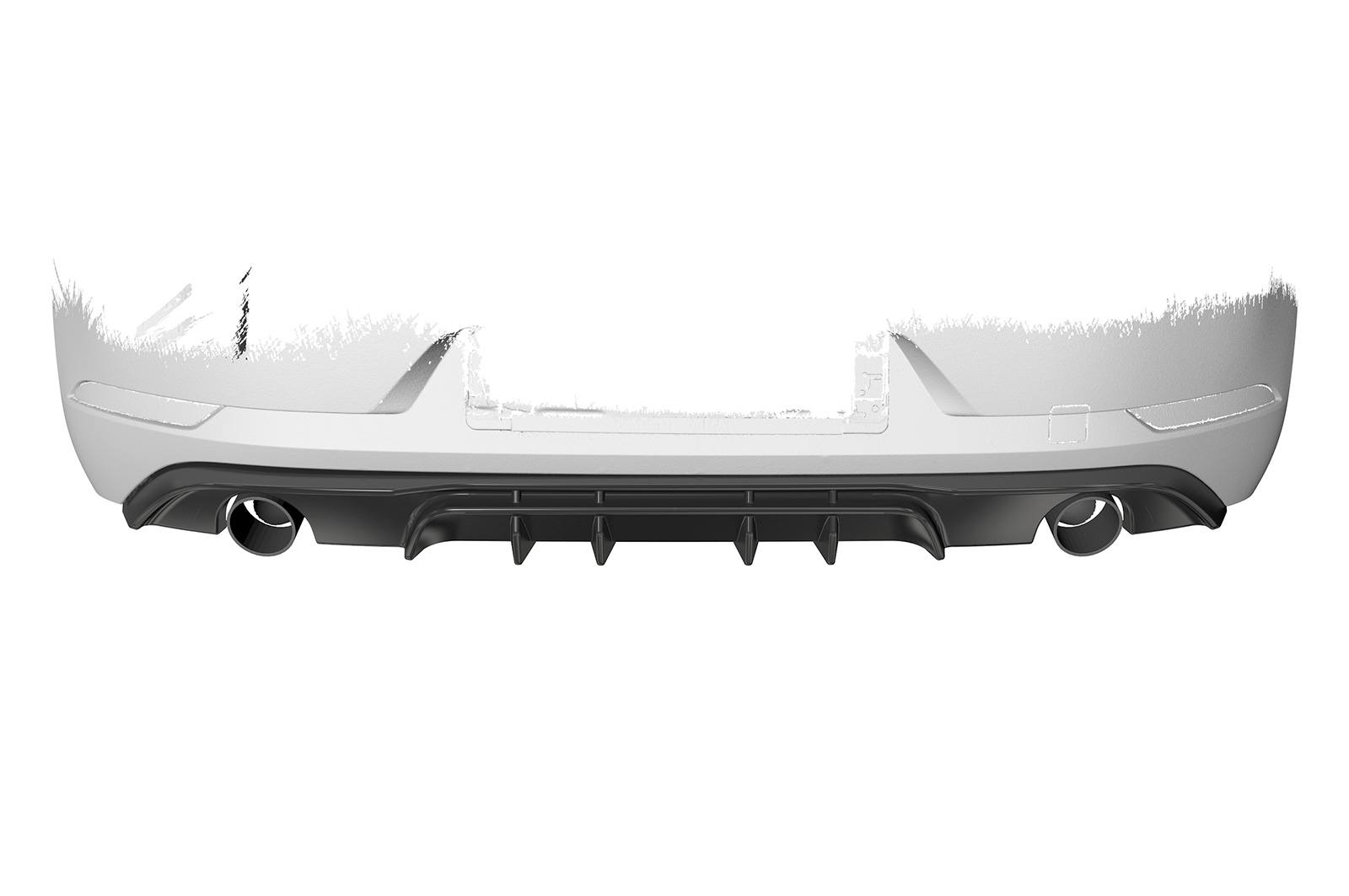 Diffuseur / Ajout de parechoc arrière pour VW Golf 7 (Typ AU) GTI (facelift) (2017-2021) - Fabriqué en ABS (6 finitions au choix)