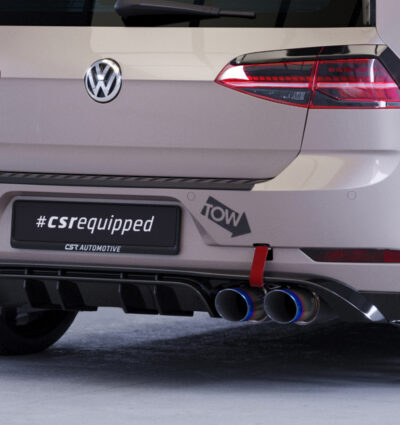 Diffuseur / Ajout de parechoc arrière pour VW Golf 7 (Typ AU) R (facelift) (2017-2019) - Fabriqué en ABS (6 finitions au choix)