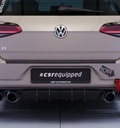 Diffuseur / Ajout de parechoc arrière pour VW Golf 7 (Typ AU) R (facelift) (2017-2019) - Fabriqué en ABS (6 finitions au choix)