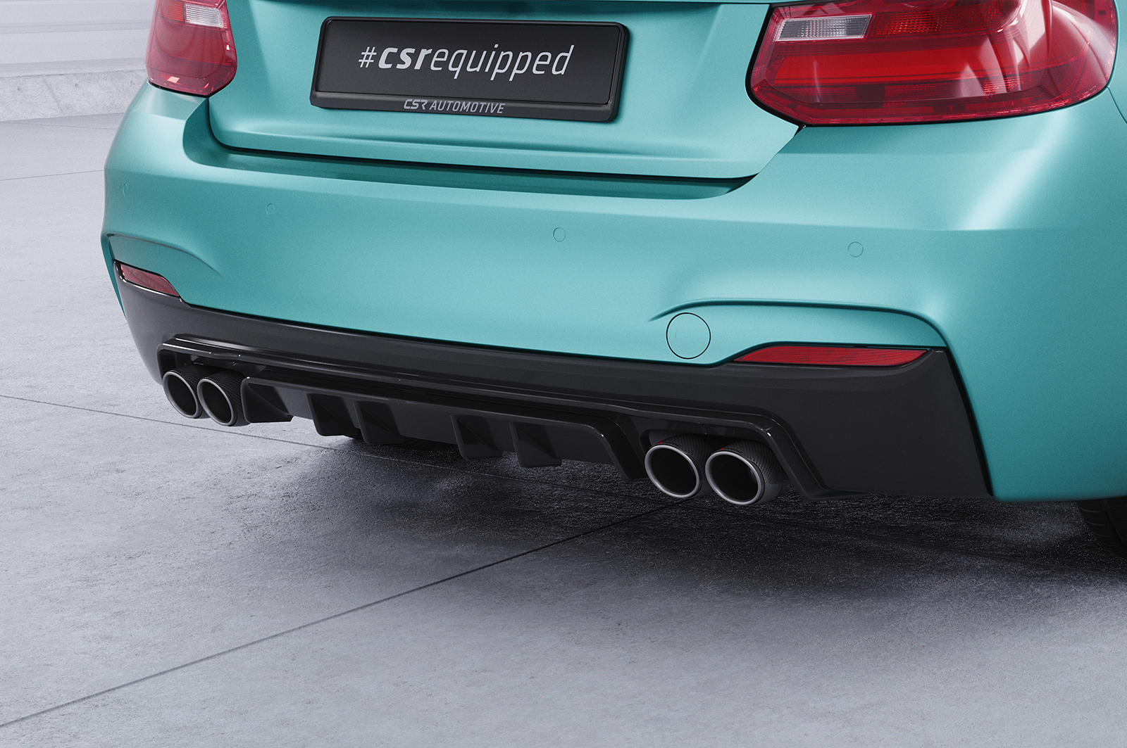 Diffuseur / Ajout de parechoc arrière pour BMW Série 2 F22 / F23 Pack M (11/2013-06/2021) - Fabriqué en ABS (6 finitions au choix)