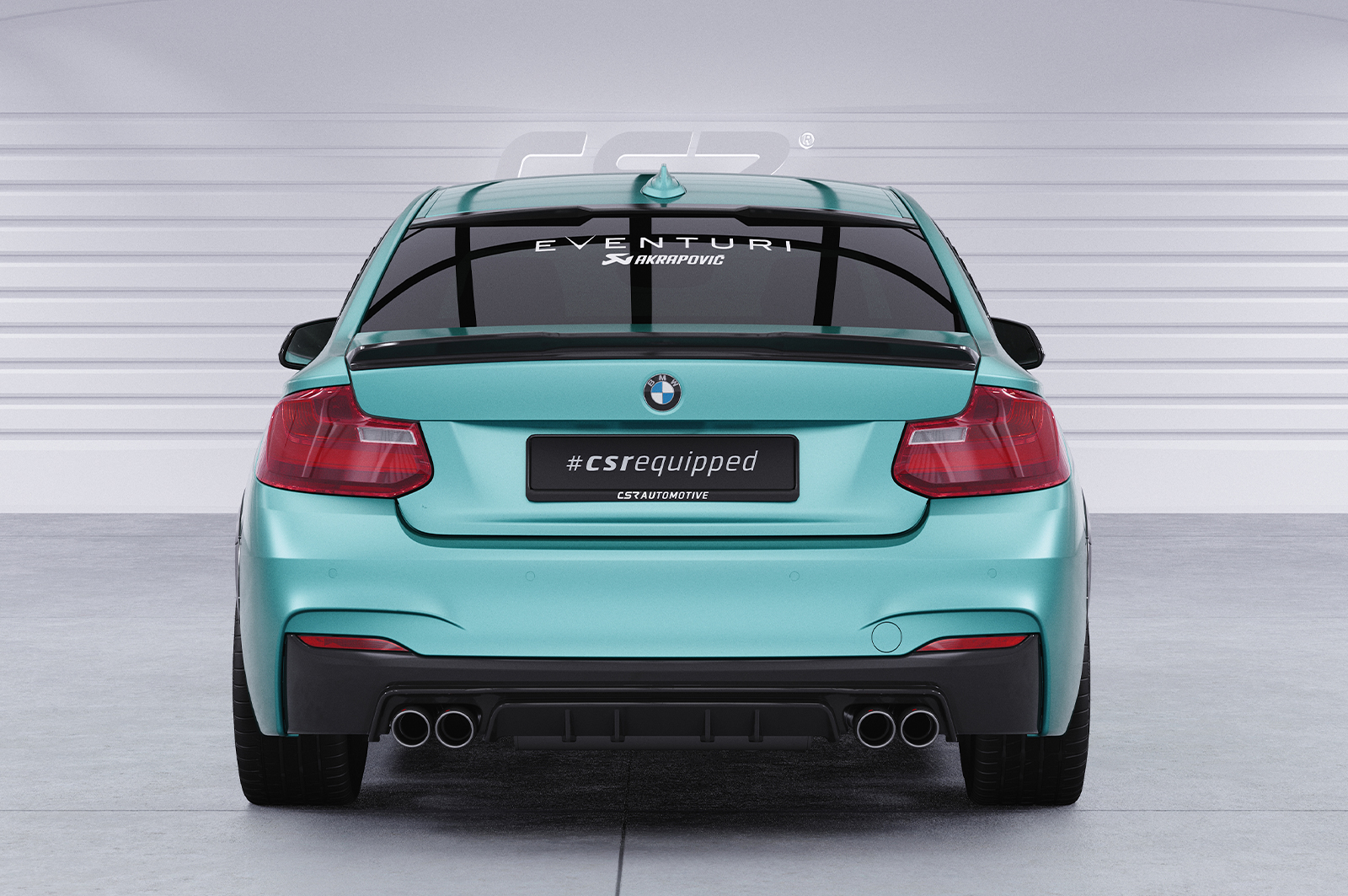 Diffuseur / Ajout de parechoc arrière pour BMW Série 2 F22 / F23 Pack M (11/2013-06/2021) - Fabriqué en ABS (6 finitions au choix)