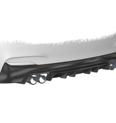 Diffuseur / Ajout de parechoc arrière pour BMW Série 2 F22 / F23 Pack M (11/2013-06/2021) - Fabriqué en ABS (6 finitions au choix)