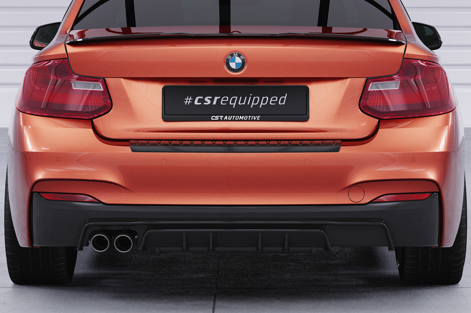 Diffuseur / Ajout de parechoc arrière pour BMW Série 2 F22 / F23 Pack M (11/2013-06/2021) - Fabriqué en ABS (6 finitions au choix)