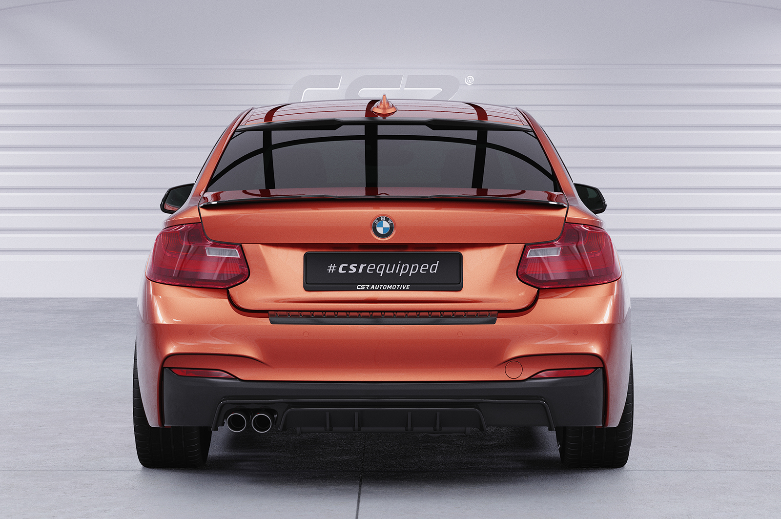 Diffuseur / Ajout de parechoc arrière pour BMW Série 2 F22 / F23 Pack M (11/2013-06/2021) - Fabriqué en ABS (6 finitions au choix)