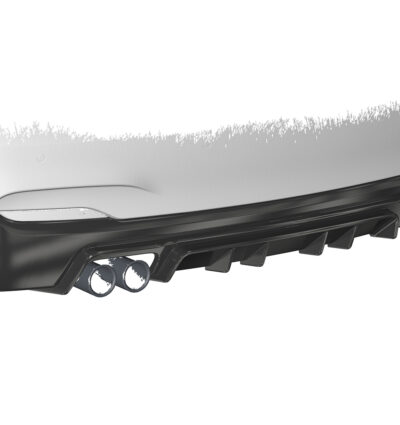 Diffuseur / Ajout de parechoc arrière pour BMW Série 2 F22 / F23 Pack M (11/2013-06/2021) - Fabriqué en ABS (6 finitions au choix)