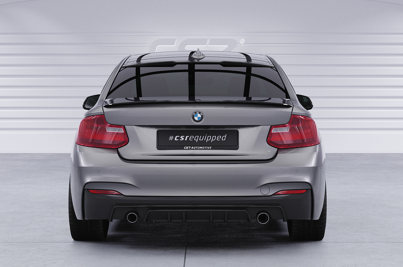 Diffuseur / Ajout de parechoc arrière pour BMW Série 2 F22 / F23 Pack M (11/2013-06/2021) - Fabriqué en ABS (6 finitions au choix)