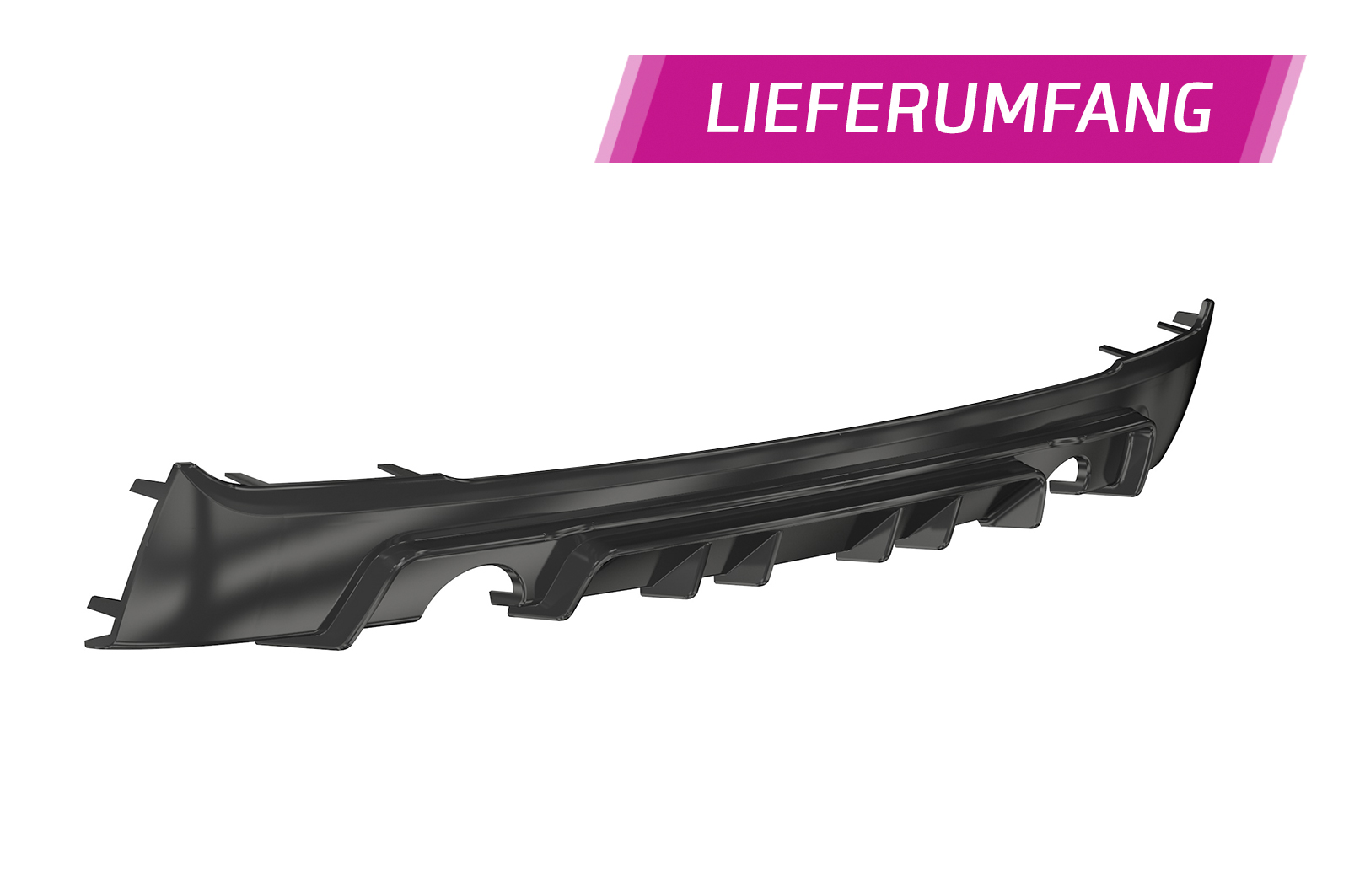 Diffuseur / Ajout de parechoc arrière pour BMW Série 2 F22 / F23 Pack M (11/2013-06/2021) - Fabriqué en ABS (6 finitions au choix)