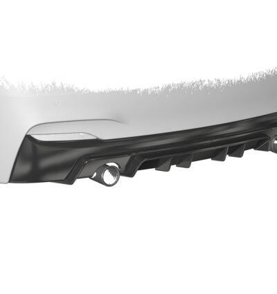 Diffuseur / Ajout de parechoc arrière pour BMW Série 2 F22 / F23 Pack M (11/2013-06/2021) - Fabriqué en ABS (6 finitions au choix)