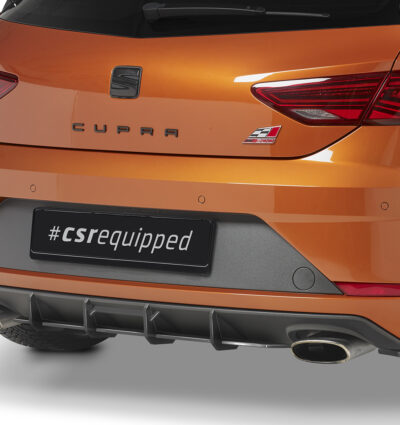 Diffuseur / Ajout de parechoc arrière pour Seat Leon III Typ 5F Cupra SC (3 portes) (2017-2020) - Fabriqué en ABS 10mm (à peindre ou polir)