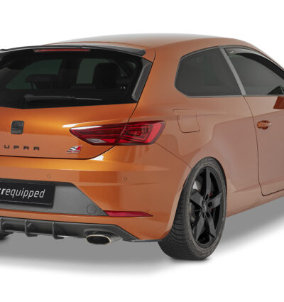 Diffuseur / Ajout de parechoc arrière pour Seat Leon III Typ 5F Cupra SC (3 portes) (2017-2020) - Fabriqué en ABS 10mm (à peindre ou polir)