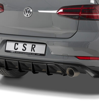 Diffuseur / Ajout de parechoc arrière pour VW Golf 7 (Typ AU) GTI TCR (2019-2021) - Fabriqué en ABS 10mm (à peindre ou polir)