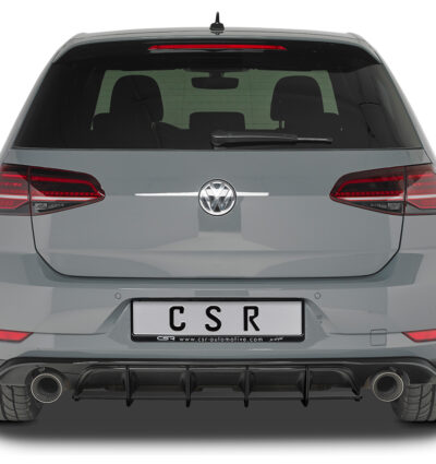 Diffuseur / Ajout de parechoc arrière pour VW Golf 7 (Typ AU) GTI TCR (2019-2021) - Fabriqué en ABS 10mm (à peindre ou polir)