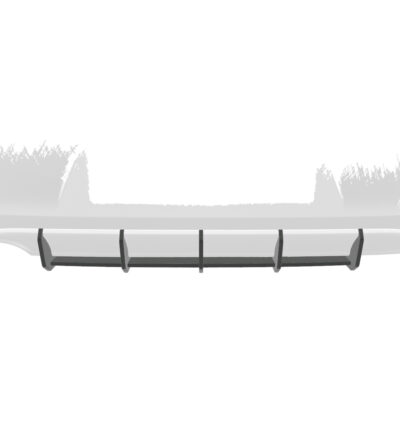 Diffuseur / Ajout de parechoc arrière pour VW Golf 7 (Typ AU) finition de base (08/2012-02/2017) - Fabriqué en ABS 10mm (à peindre ou polir)