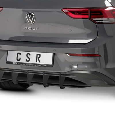 Diffuseur / Ajout de parechoc arrière pour VW Golf 8 (Typ CD) Style / Active (depuis 2020) - Fabriqué en ABS 10mm (à peindre ou polir)