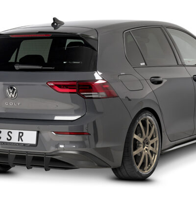 Diffuseur / Ajout de parechoc arrière pour VW Golf 8 (Typ CD) Style / Active (depuis 2020) - Fabriqué en ABS 10mm (à peindre ou polir)