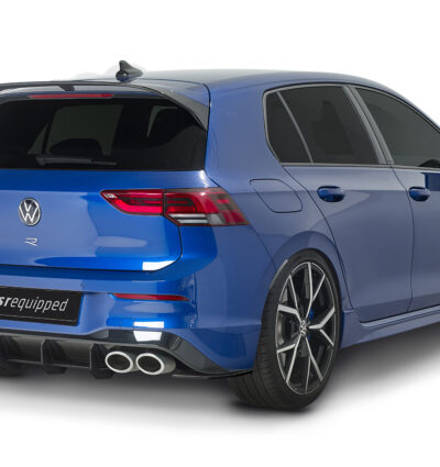 Diffuseur / Ajout de parechoc arrière pour VW Golf 8 (Typ CD) R (depuis 2020) - Fabriqué en ABS 10mm (à peindre ou polir)
